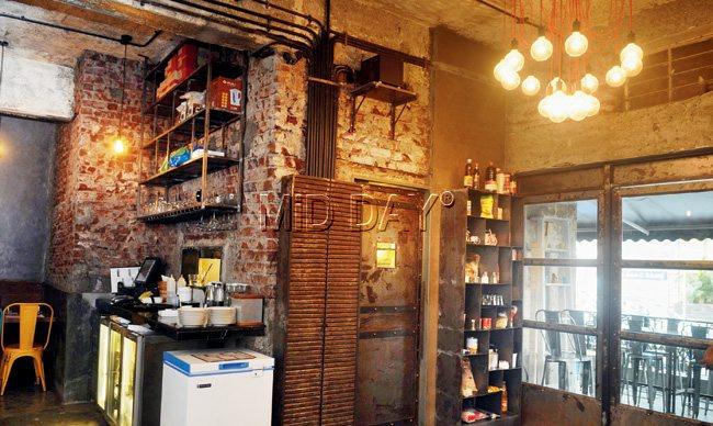 The interiors follow a done-to-death industrial theme