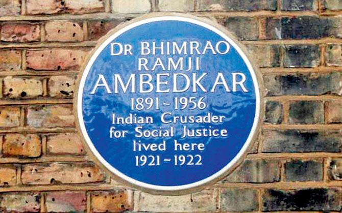 Piece of History: Bhimrao Ambedkar stayed in this three-storey house on  King Henry’s Road in London from 1921-22,  as mentioned on this plaque on the building 