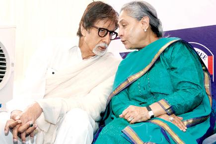 Amitabh Bachchan and wife Jaya in conversation
