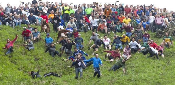 Cheese rolling