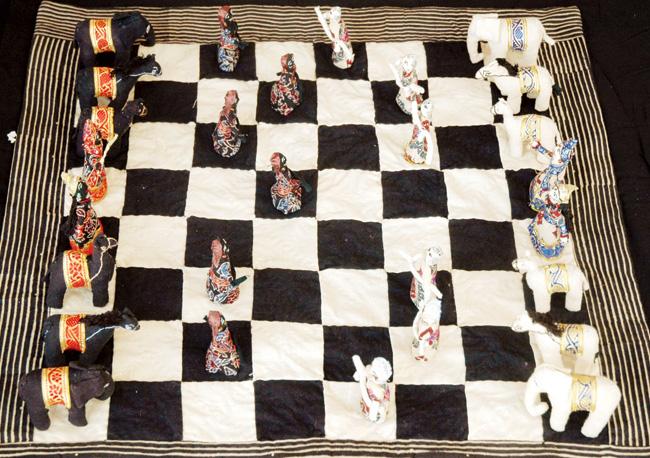 A patchwork chessboard