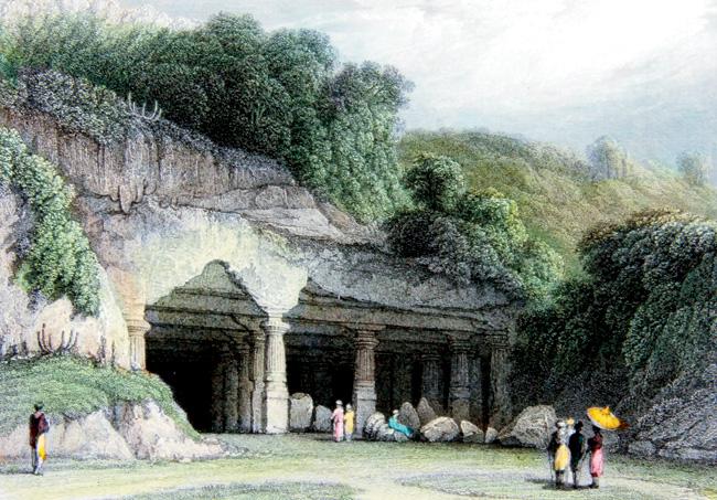 Entrance to the Cave at Elephanta