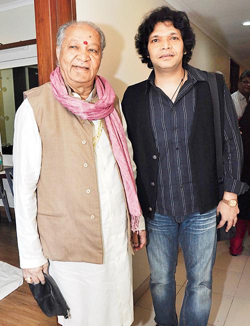 Pandit Hariprasad Chaurasia with nephew, Rakesh 