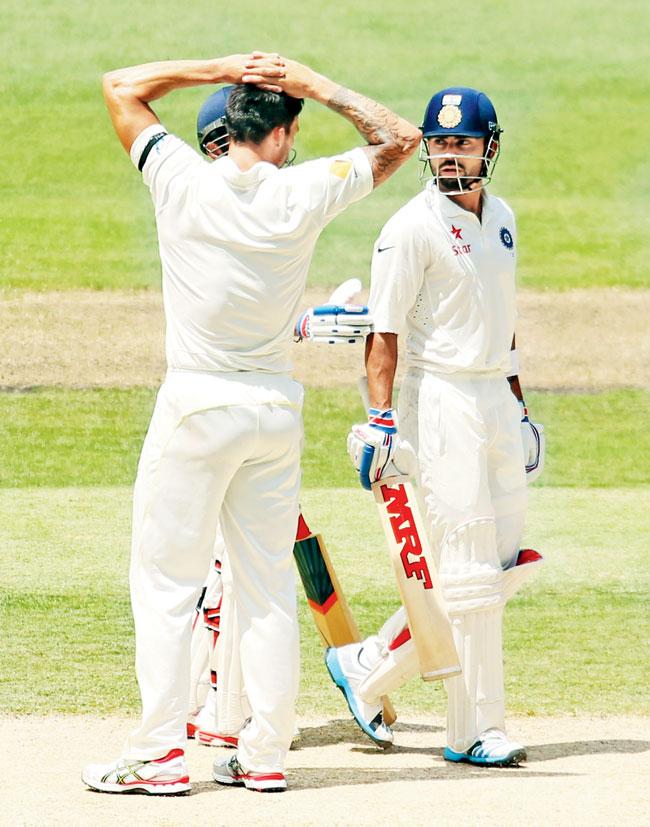 Virat Kohli and Mitchell Johnson engage in a verbal duel