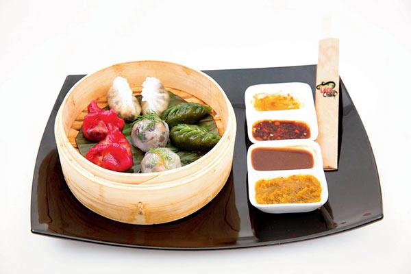 vegetarian dimsums are flavoursome and delicious