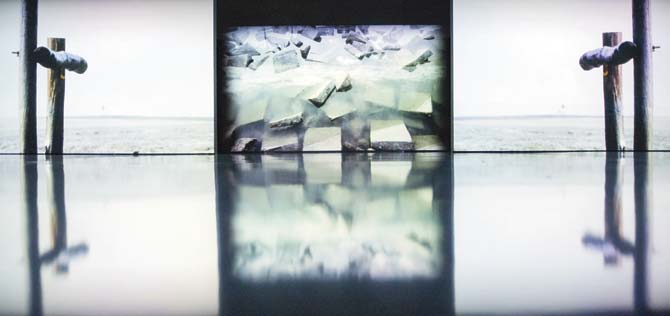 A still from the installation, House of Opaque, (below) multimedia artist Ranbir Kaleka. Pic courtesy: Adam Huggins