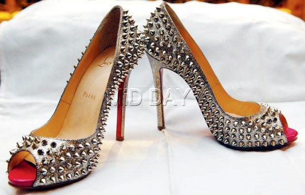 Louboutin silver spiked heels: The former VJ loves investing in shoes. This pair, she says, can uplift any outfit and make one look like a rock star.