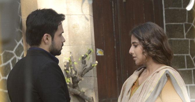 Emraan Hashmi and Vidya Balan on the sets of 