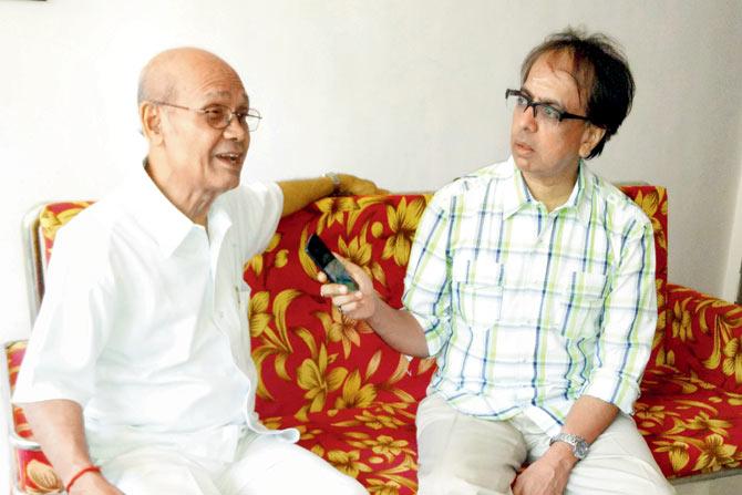 Gaur Hari Das (left) and Ananth Mahadevan 