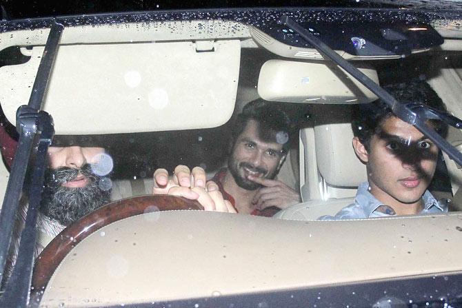 Shahid Kapoor arrives for his Sangeet ceremony in Delhi