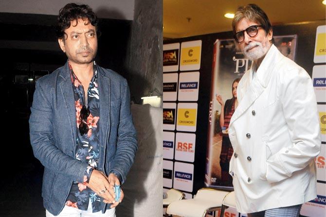 Amitabh Bachchan releases DVD of his movie 'Piku' with Irrfan Khan