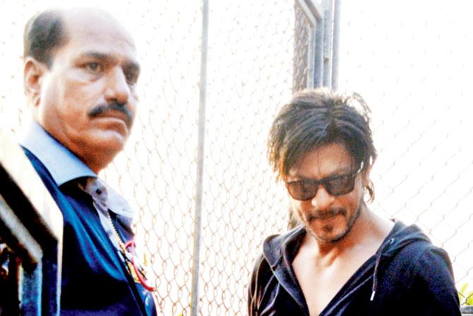 A file picture of Subhash  dada (left) with Shah Rukh Khan