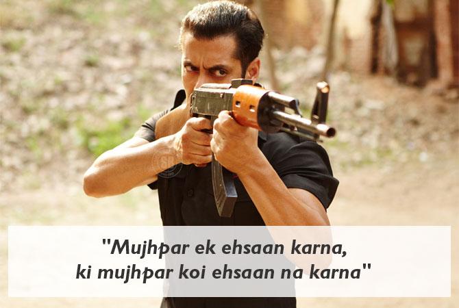 "Mujhpar ek ehsaan karna, ki mujhpar koi ehsaan na karna" - Bodyguard