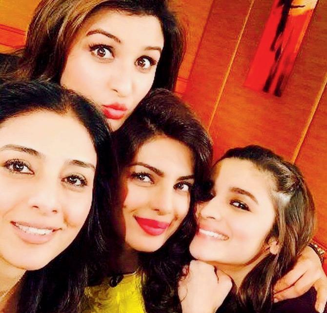 Priyanka Chopra, Parineeti Chopra, Tabu and Alia Bhatt