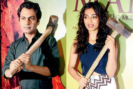 Nawazuddin Siddiqui, Radhika Apte at 'Manjhi - The Mountain Man' trailer launch