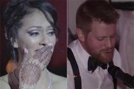 Watch video: Canadian groom sings 'Tum Hi Ho' for his Indian bride