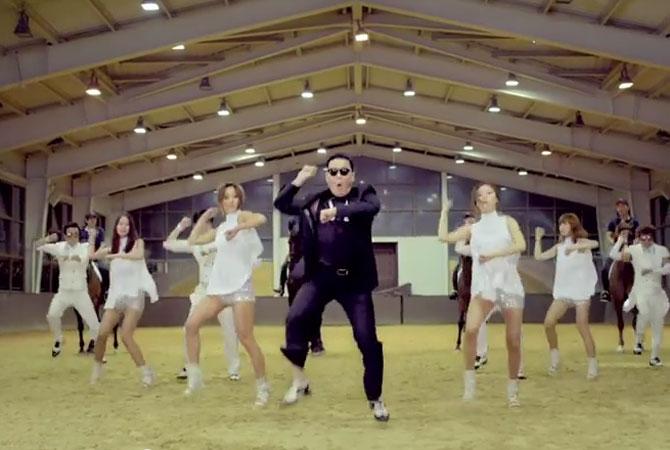 A still of Psy from his hit single 