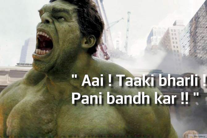 A meme based on The Incredible Hulk