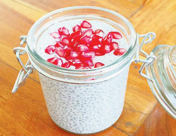 Marissa Bronfman’s low-cal chia-seed pudding