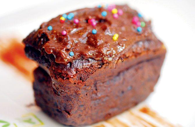 The chocolate plantain brownie