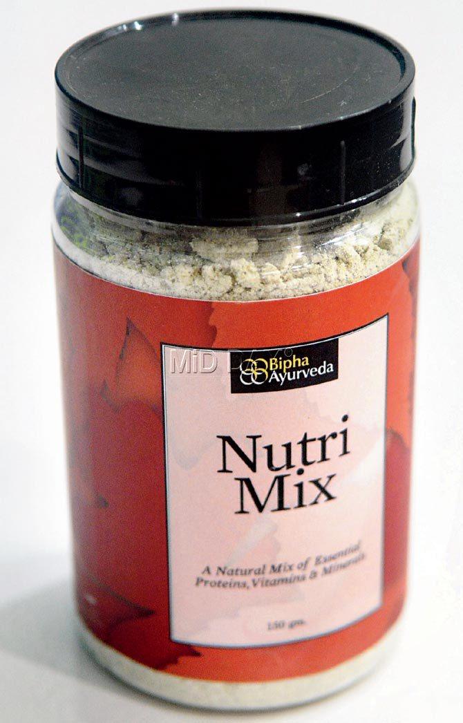 The Nutrimix (Rs 450) Formulated as a food supplement for Adults, is rich in Proteins, Vitamins and Minerals necessary for your body. It helps to avoid micronutrient deficiency