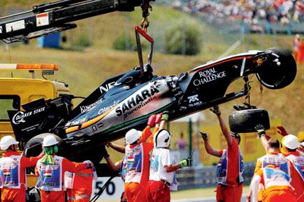Hungarian Grand Prix practice: Sergio Perez escapes unhurt after horror crash