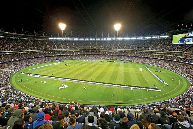 Over 99,000 fans turned up at the MCG for yesterday’s match —the biggest ever crowd for a football-only event. pics/Getty Images 