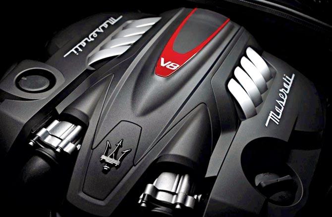 The 3.8 litre bi-turbo V8 packs in a solid punch, and sounds the part when revved hard