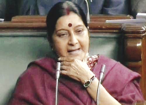 Sushma Swaraj claims that she left the matter of Lalit Modi’s travel documents to the UK govt