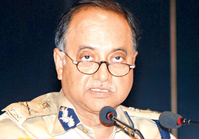 Delhi Police Commissioner Neeraj Kumar addressess a press conference in New Delhi on May 16, 2013. PIC/AFP, PTI