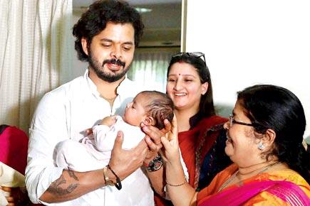Sreesanth's 'lucky' daughter to be named next month