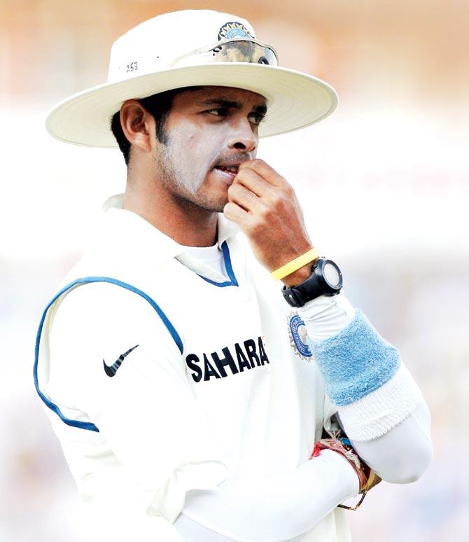 S Sreesanth in a reflective mood during the 2007 India vs England Oval Test in London. Pic/Getty Images
