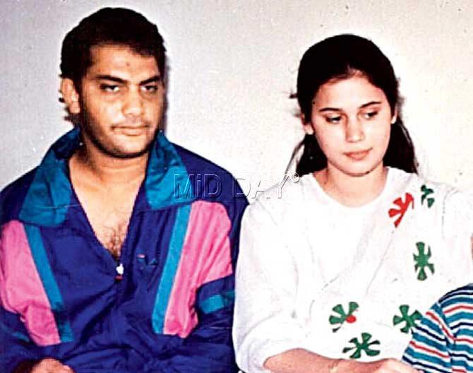 Former India captain Mohammed Azharuddin with his then wife Naureen in the early 1990s. Pic/mid-day archives
