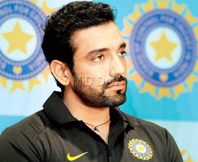 Robin Uthappa addresses the media at a city hotel yesterday. Pic/Nimesh Dave