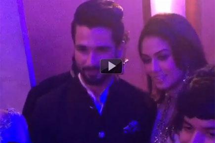 Watch video: Shahid Kapoor and Mira Rajput at wedding reception