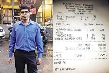 Upset over service charge, diner drags Mumbai eatery to cops
