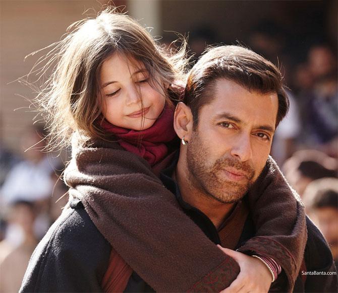 Salman Khan and Harshaali Malhotra in 