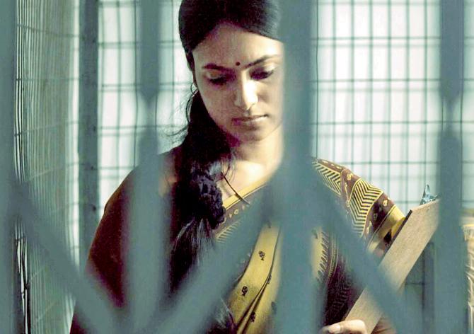 Basabdatta Chatterjee in a still from the film