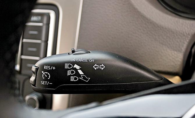 Cruise control makes an appearance on the Vento and is quite a nifty feature as we found out during a lazy drive on the Expressway