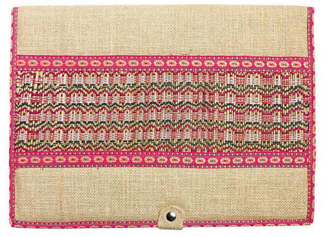 Kolkata hand-embroidered folder Rs 450