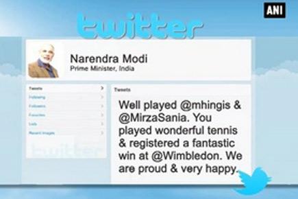 Pranab, Modi congratulate Sania on Wimbledon win