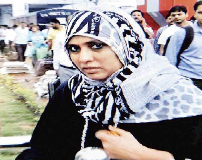 Yakub Memon’s wife Raheen. File pic