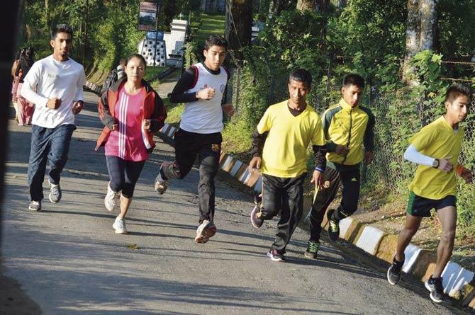 Runners take the inclines with seasoned ease as they train for marathons across the country