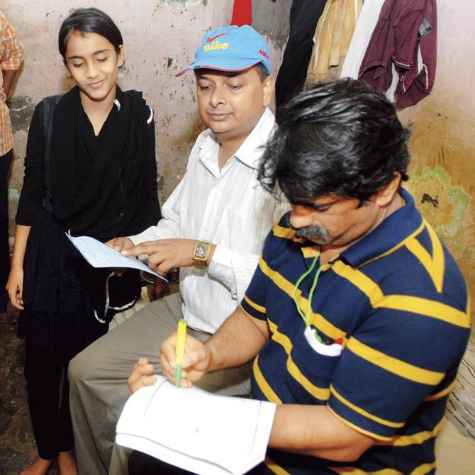 The survey was done to reach out to all students who are out of school and encourage them to attend classes regularly, as per the RTE Act. File pic