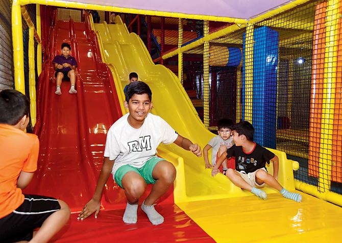 Children busy playing one of the indoor activities