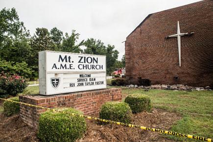 Six black churches burnt after Charleston church massacre