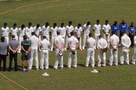 India A, Aus A players wear black armbands in memory of Abdul Kalam
