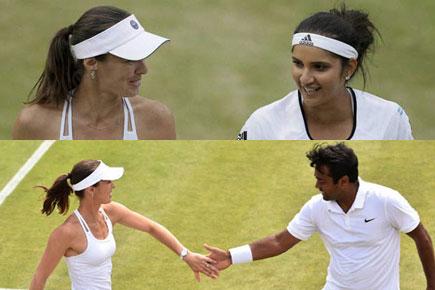 Wimbledon: Paes, Mirza enter finals with Hingis