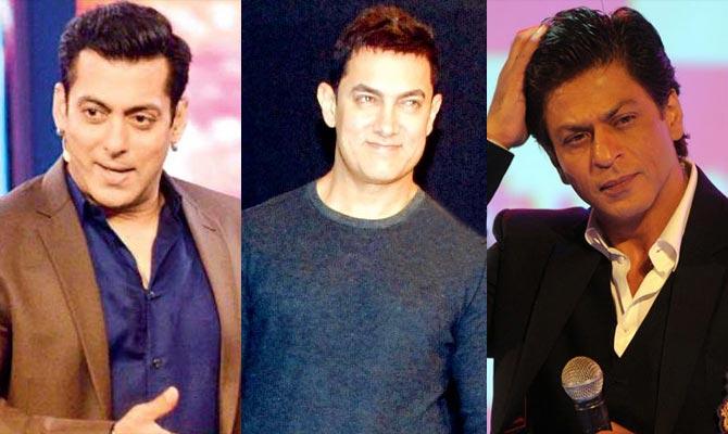Salman Khan, Aamir Khan, Shah Rukh Khan
