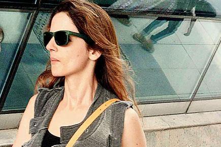 Spotted: Sussanne Khan at Mumbai airport